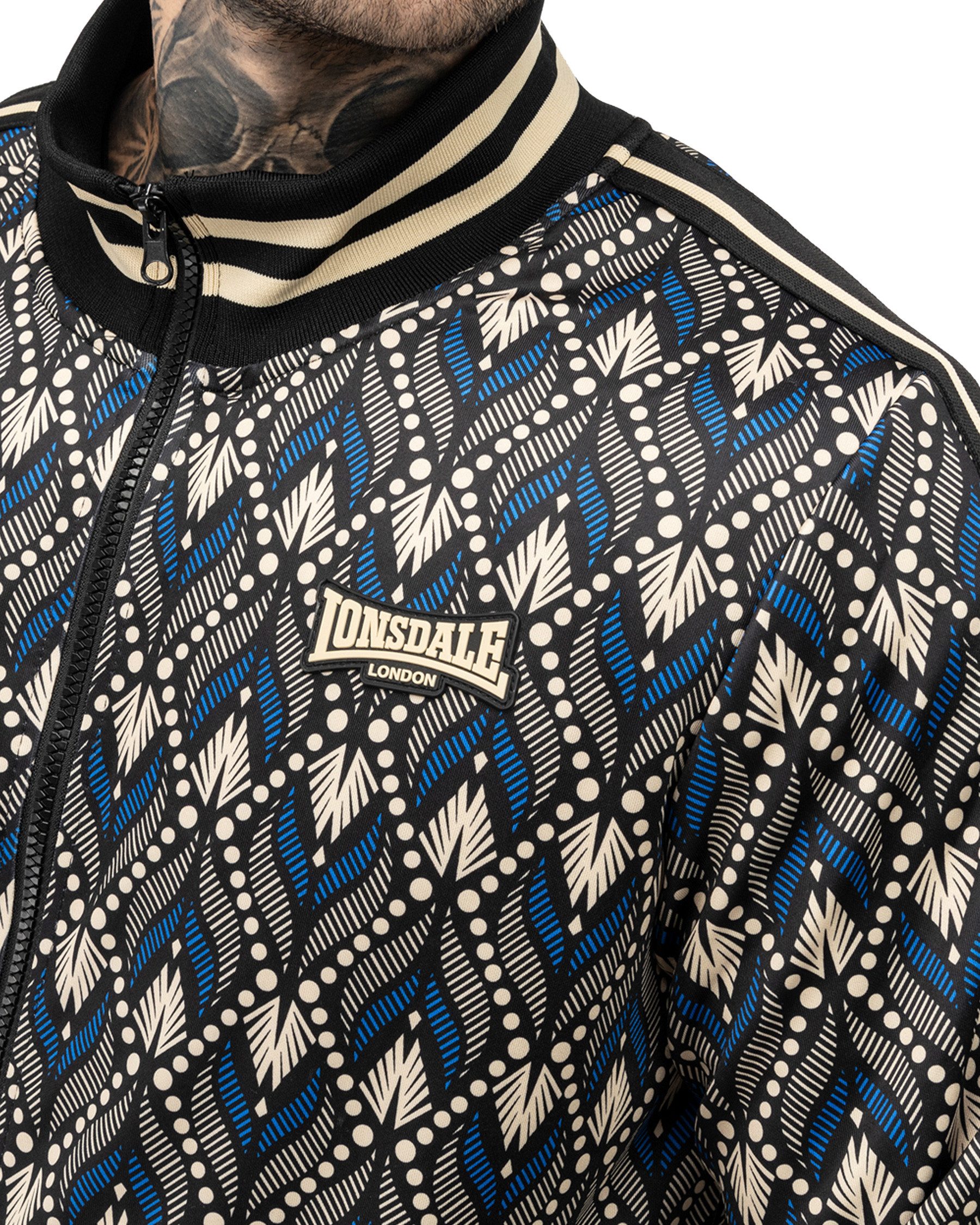Lonsdale Jogginganzug Lonsdale Slimfit Trainingsanzug Rendale, Interlock + Allover print