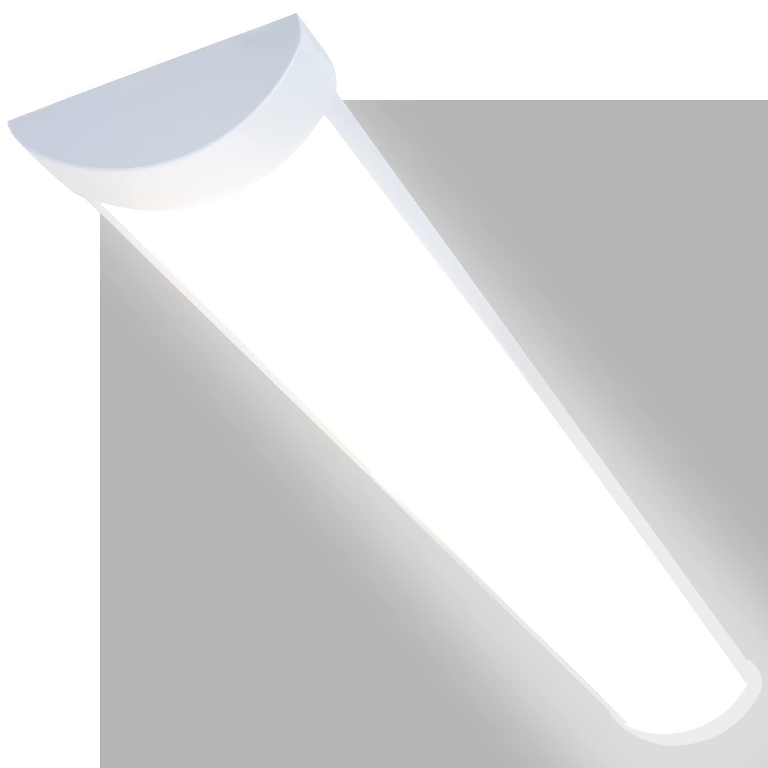 ZMH LED Deckenleuchte Kellerlampe Flach Neutralweiß Röhre, LED fest integriert, Kaltweiß, 36W, 3850lm