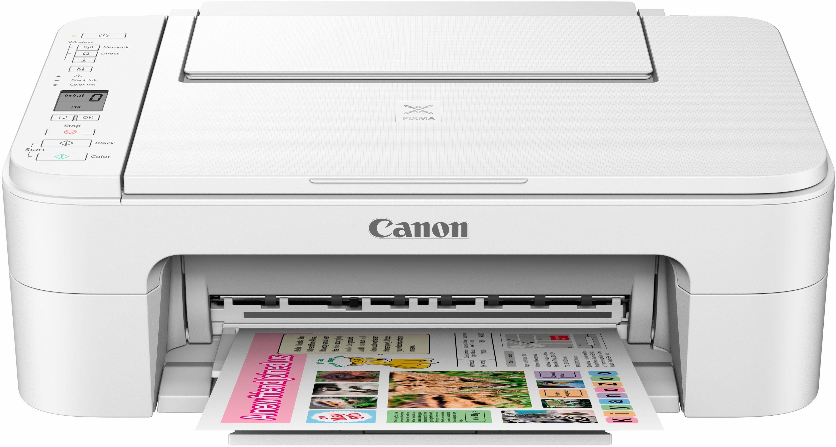 Canon PIXMA TS3150/TS3151 Multifunktionsdrucker, weiß (WLAN (Wi-Fi)