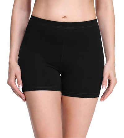 Merry Style Leggings Damen Shorts Radlerhose Unterhose Hotpants kurze Hose Boxershorts aus Viskose MS10-283 (1-tlg) elastischer Bund