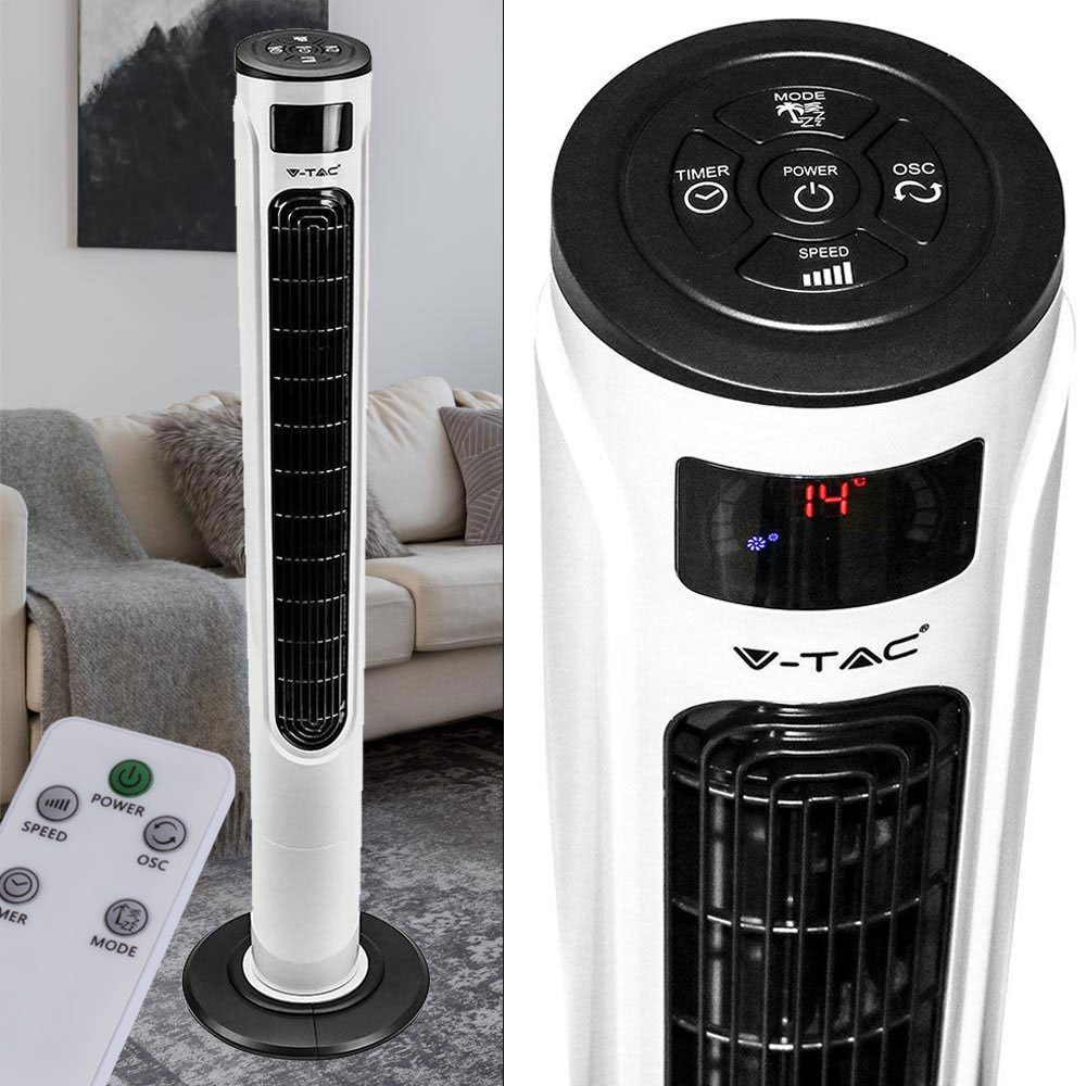 V-TAC Turmventilator, Smart Home Turm Steh Ventilator Fernbedienung  Sprachsteuerung Säulen Tower Lüfter LEISE VTAC 7927 online kaufen | OTTO