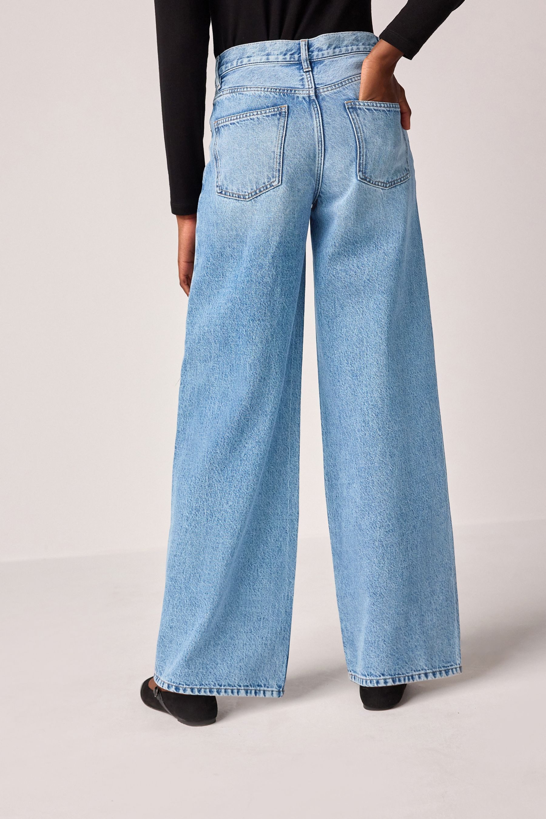 Next Weite Jeans Jeans mit weitem günstig online kaufen