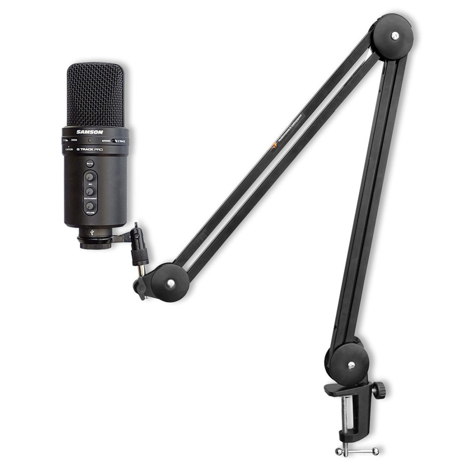 Samson Mikrofon Samson USB-Mikrofon G-Track Pro mit Gelenkarm. (Mikrofon), Vorteils-Set mit Gelenkarm