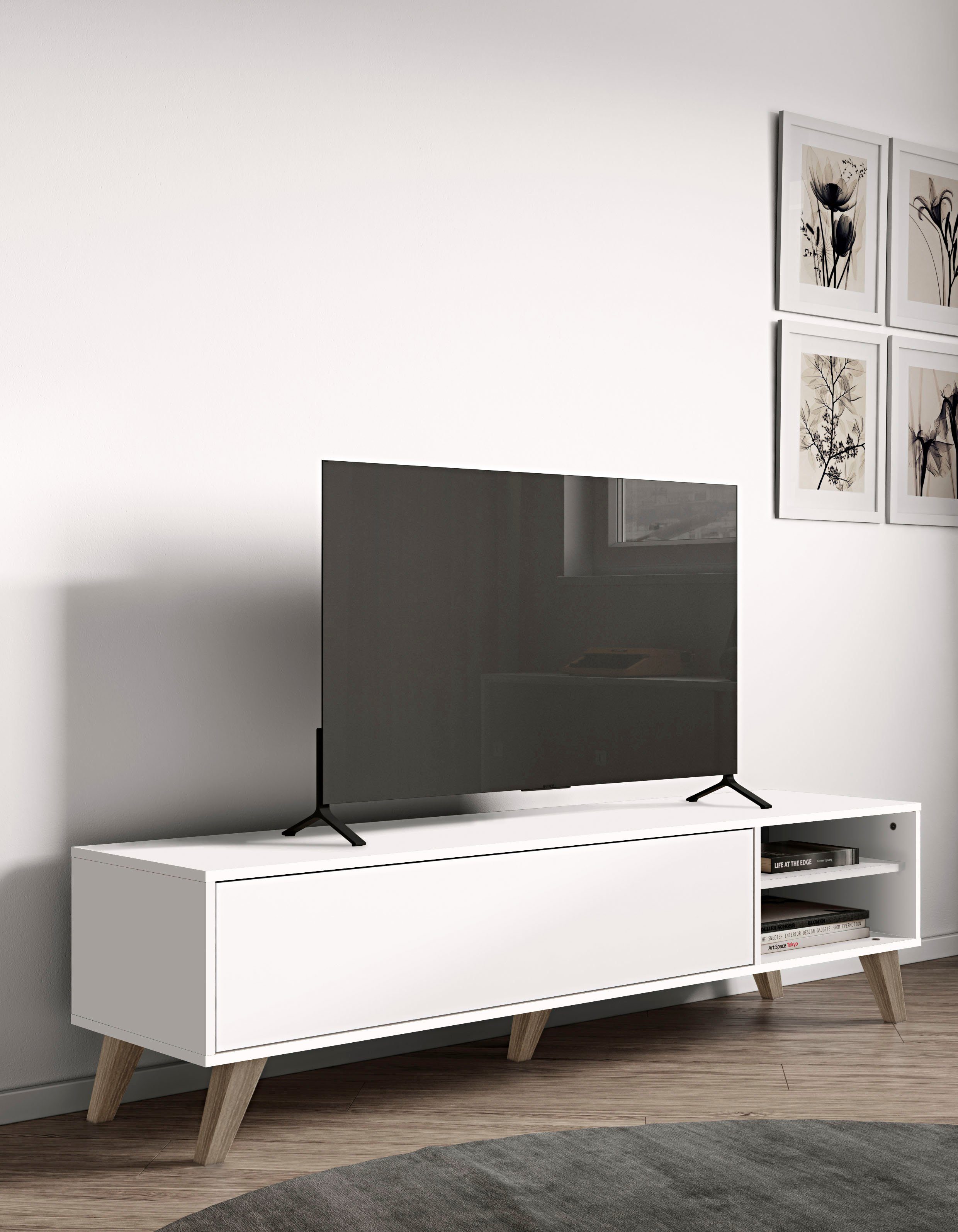 TemaHome weiss/weiss TV | weiss Prism TV-Board