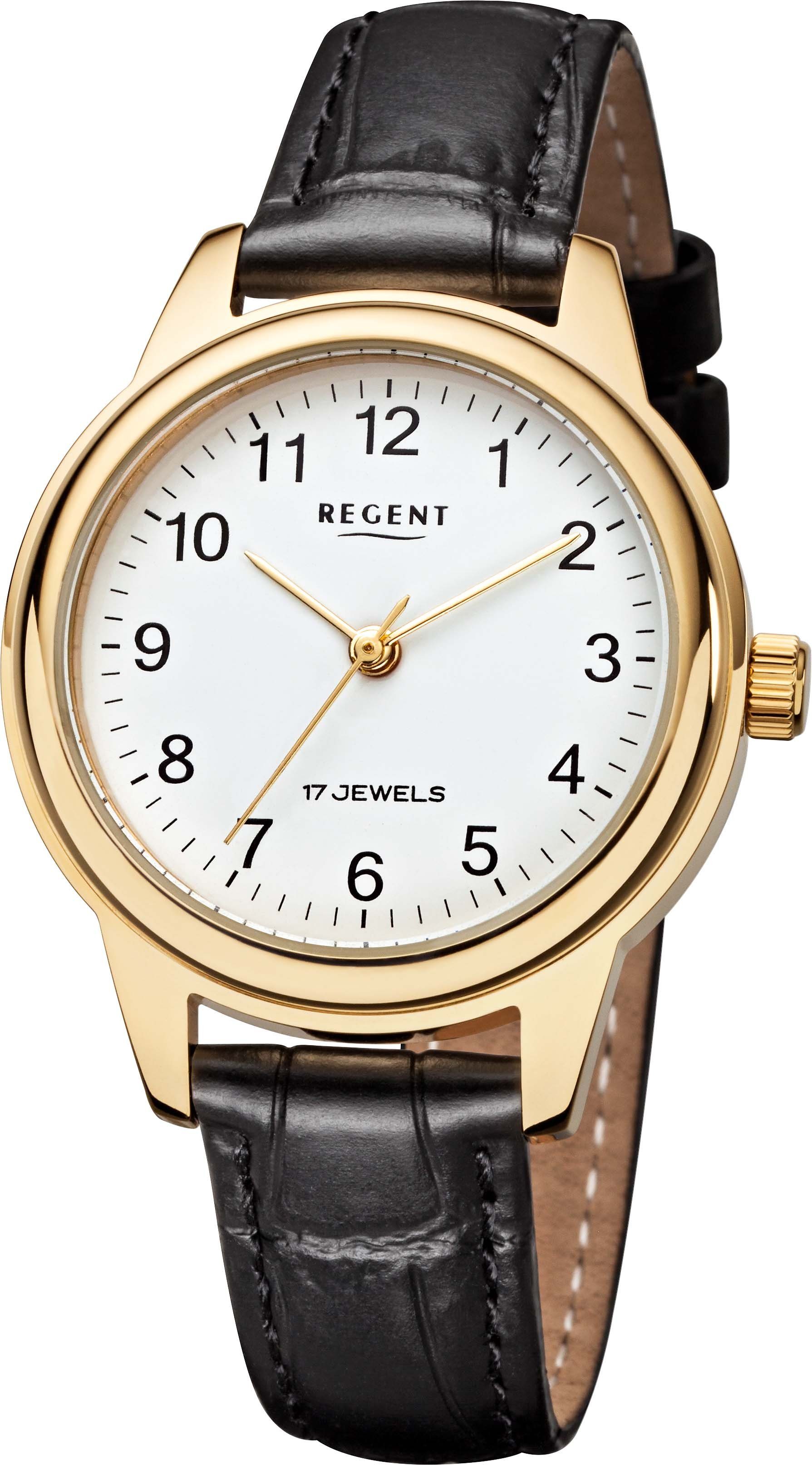Regent Mechanische Uhr F-1395, Armbanduhr, Damenuhr, Handaufzug