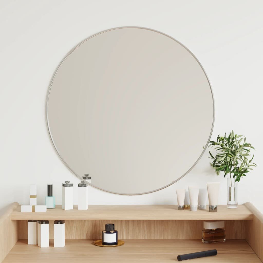 furnicato Wandspiegel Silbern Ø 60 cm günstig online kaufen