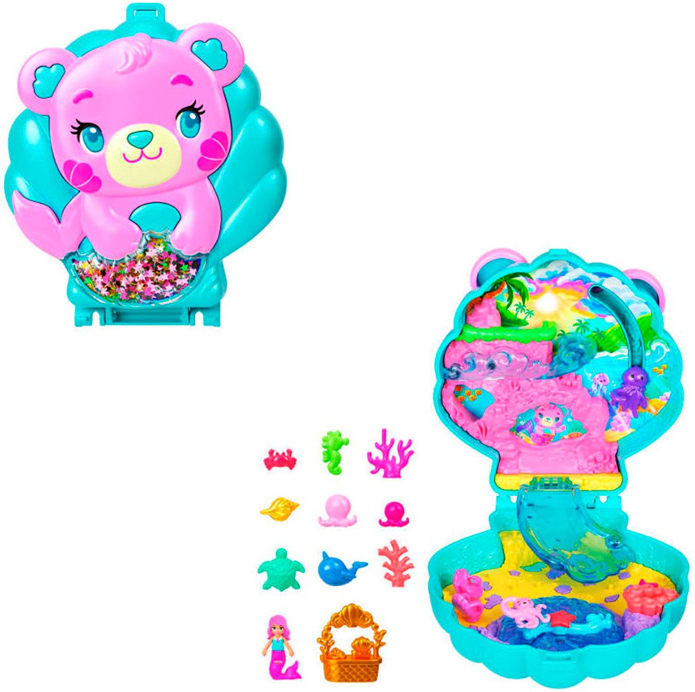 Polly Pocket Spielwelt Meer-Bär Schatulle