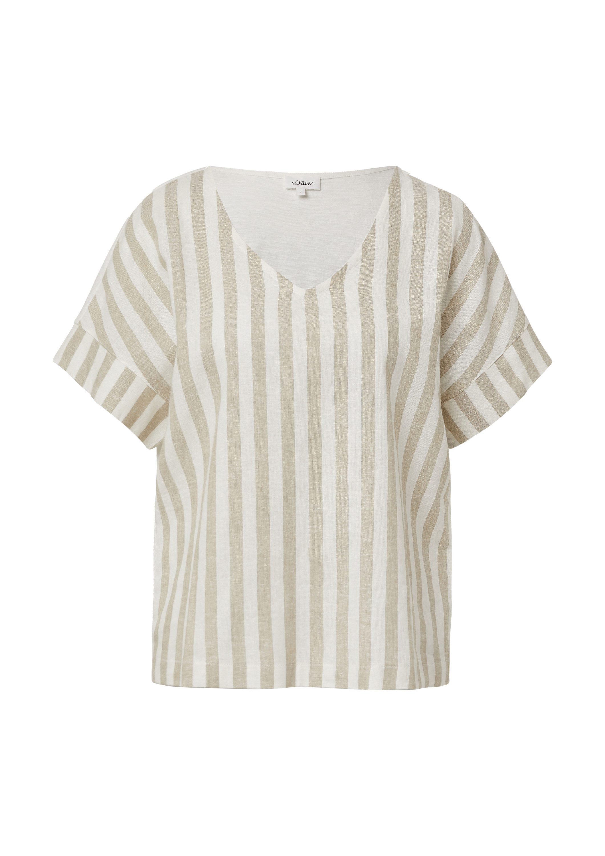 s.Oliver Kurzarmshirt T-Shirt T-Shirt im Fabricmix günstig online kaufen