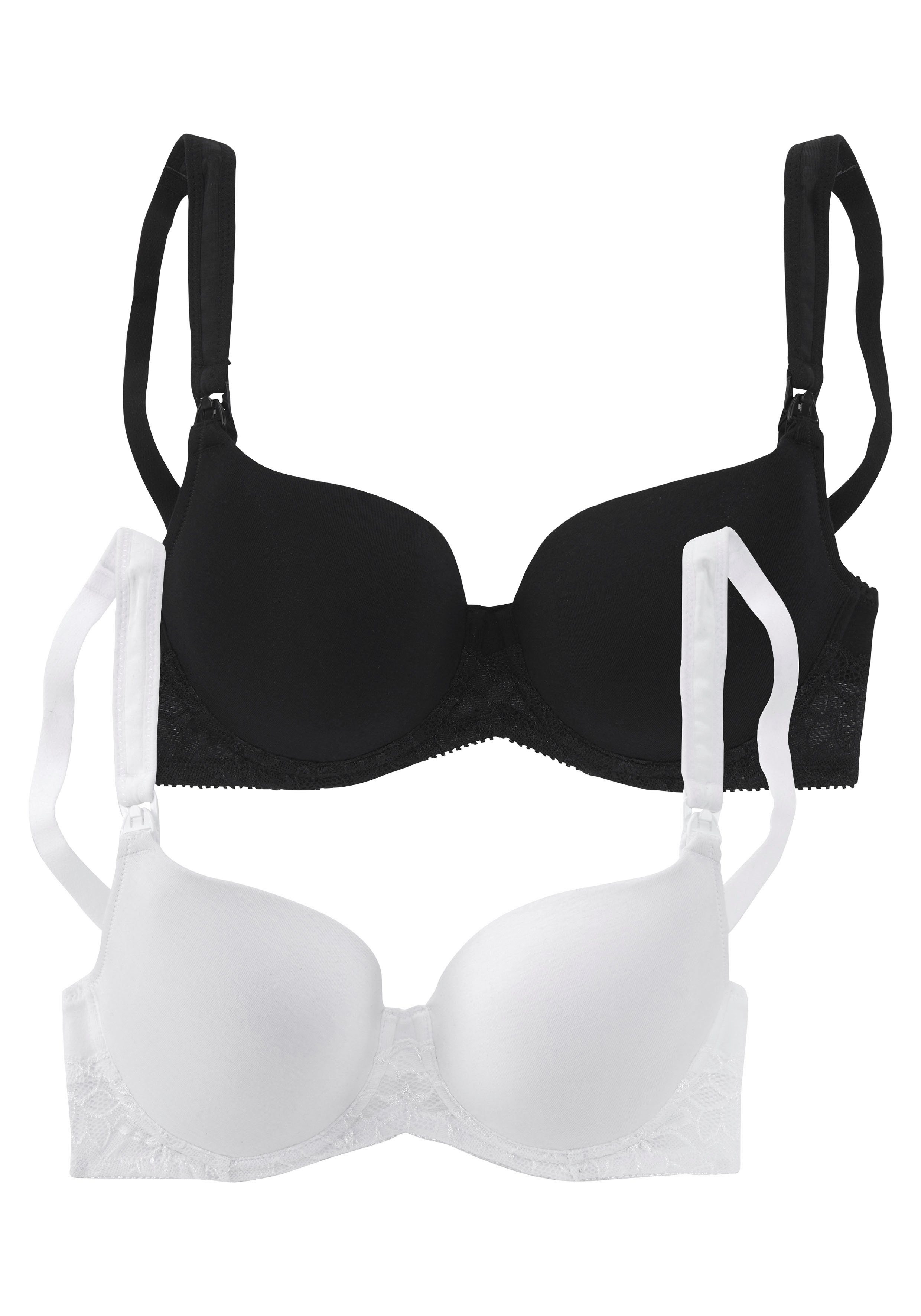 petite fleur Still-BH (Packung, 2 Stück) mit eingearbeiteten Schalen und wattierten Trägern