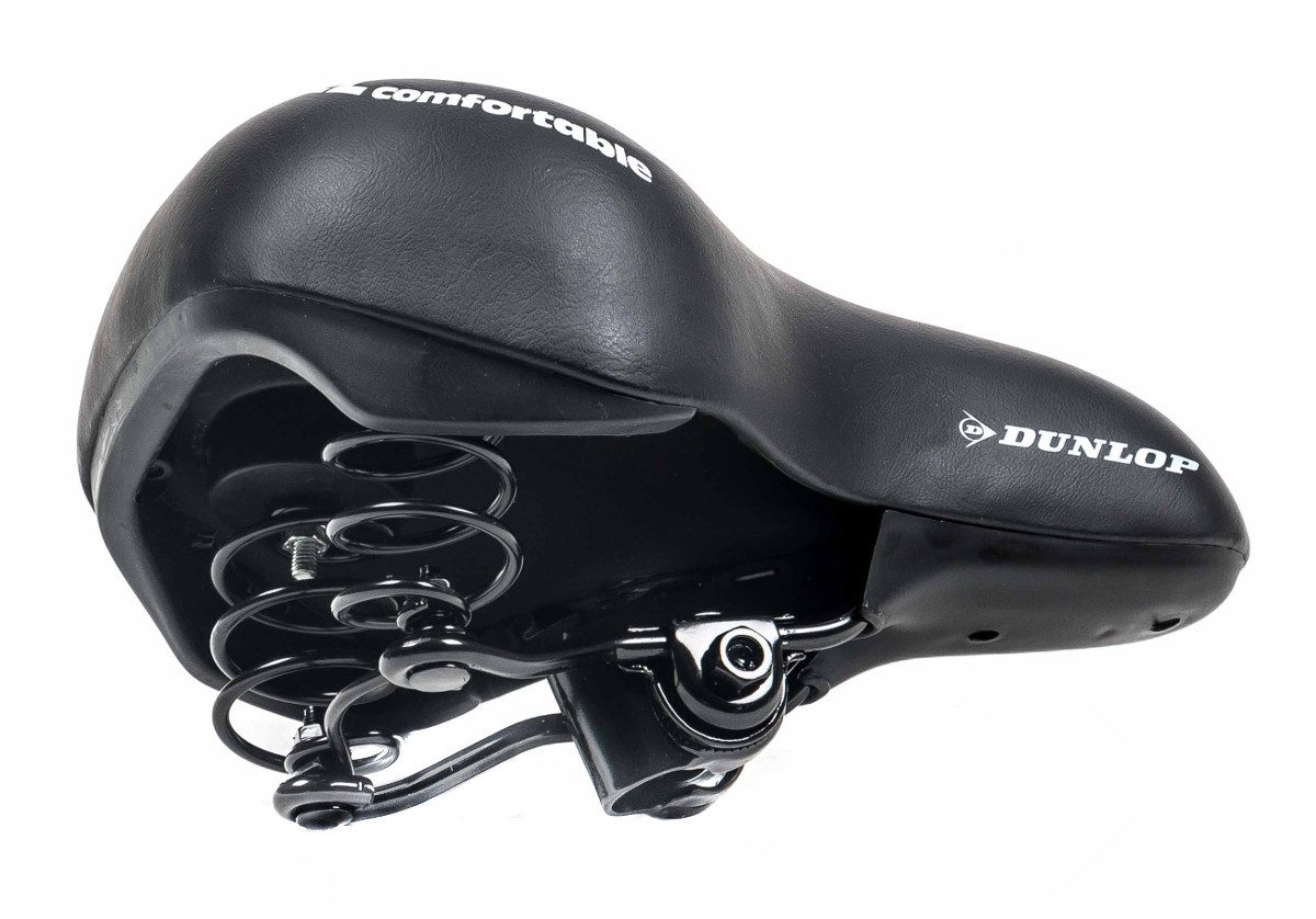 Dunlop Fahrradsattel ergonomischer Gel-Fahrradsattel (Sattel gefedert, 1-tlg), Fahrradsattel gepolstert