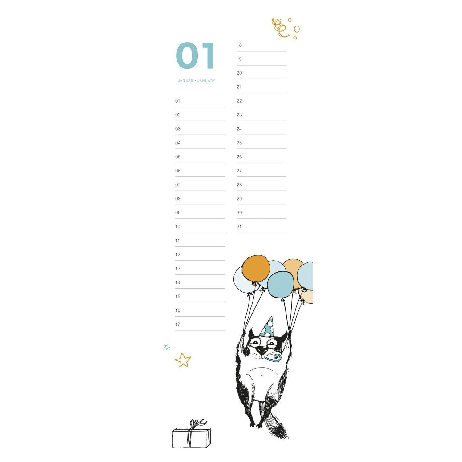 NEUMANN Geburtstagskalender Geburtstagskalender Cats