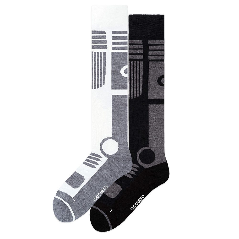 OCCULTO Skisocken Herren Skisocken 2er Pack (Modell: Felix) (2-Paar)