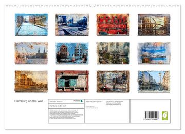 CALVENDO Wandkalender Hamburg on the wall (Premium, hochwertiger DIN A2 Wandkalender 2023, Kunstdruck in Hochglanz)