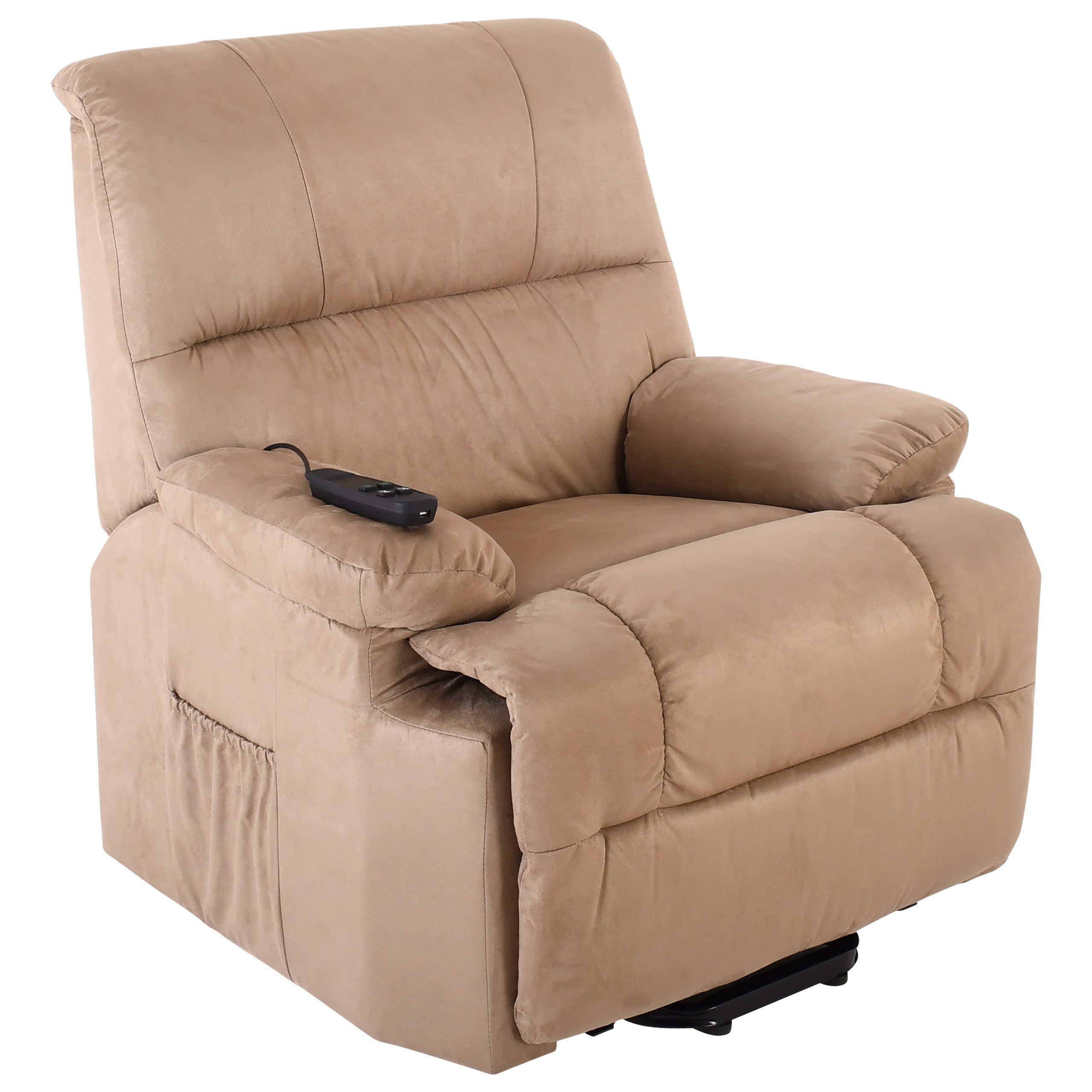 Raburg TV-Sessel FRANK 2, elektrische Aufstehhilfe, 2 Motoren, viele Farben & Stoffe (Schlafsessel XXL mit Liege- & Relaxfunktion), Komfortschaum-Polsterung, bis 120 kg belastbar