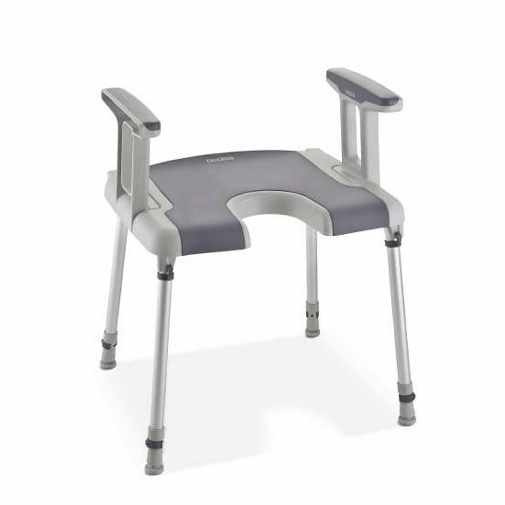 Hygienehocker Aquatec Sorrento Duschhocker mit Hygieneausschnitt
