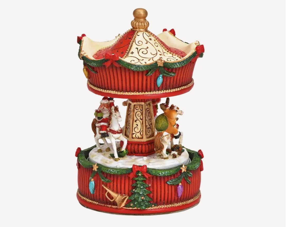 Seyila Home Spieluhr Karussell aus Poly-Weihnachtliche Nostalgie für Ihr Zu günstig online kaufen