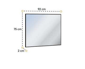 Compleo Garderoben-Set LIMA (Schrank, Schuhschrank, 2x Kleiderbügel, Spiegel, Kommode), Modern Set mit LED-Beleuchtung