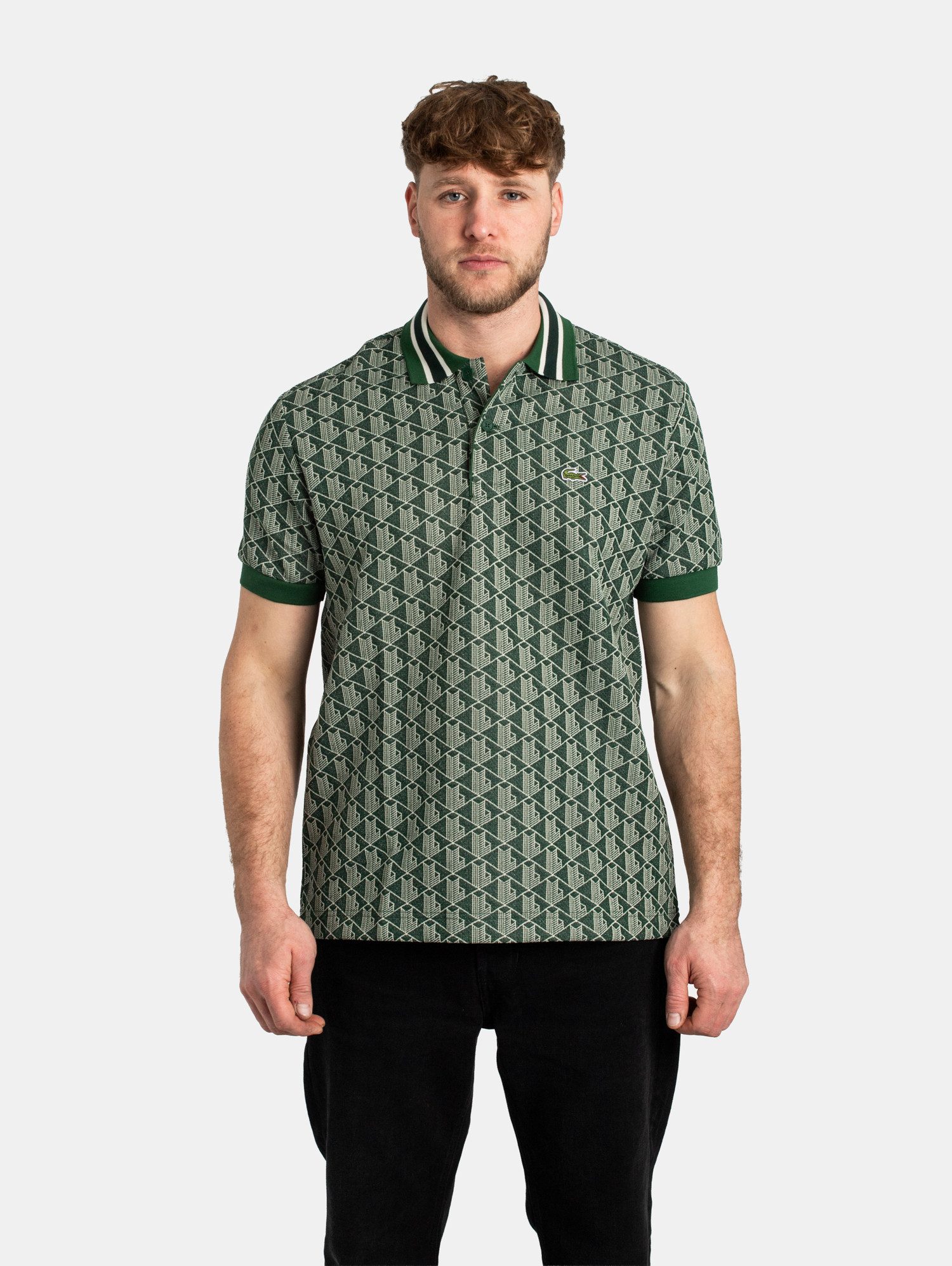 Lacoste Poloshirt Lacoste Classic Fit Monogramm Polo günstig online kaufen