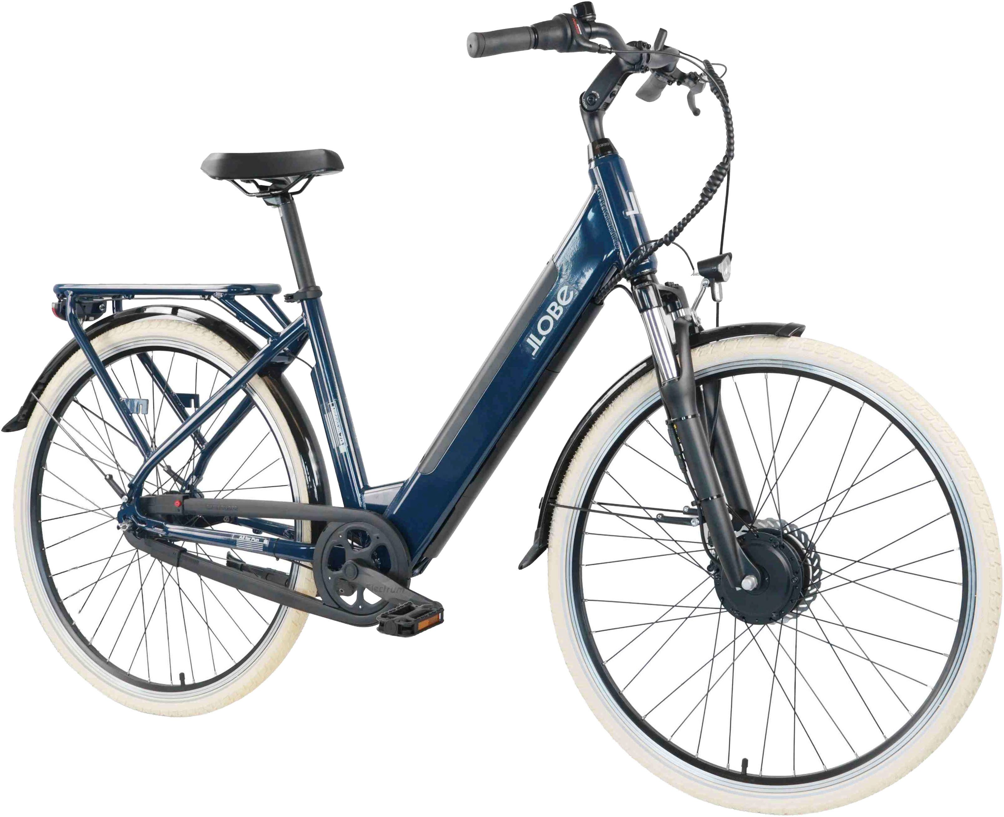 LLobe E-Bike Cityrad City E-Bike 28" Millenium 7G, 7 Gang, Nabenschaltung, Frontmotor, 468 Wh