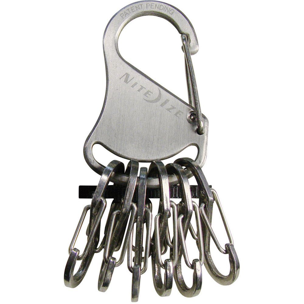 Schlüsselanhänger NITE Ize Schlüssel-Karabiner NI-KRS-03-11 KeyRack 6 S-Biner Silber 1 S
