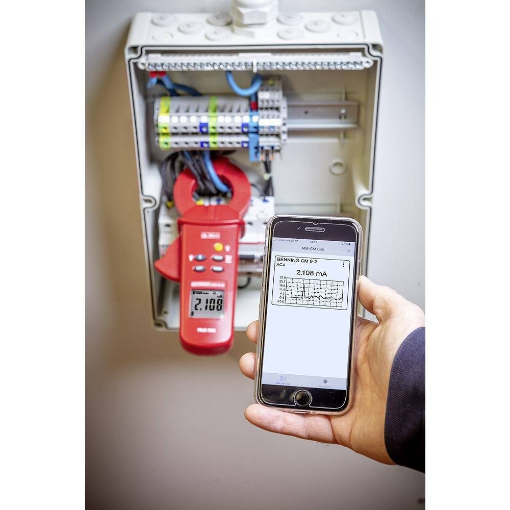 Benning Multimeter Leckstromzange 044685, Datenlogger