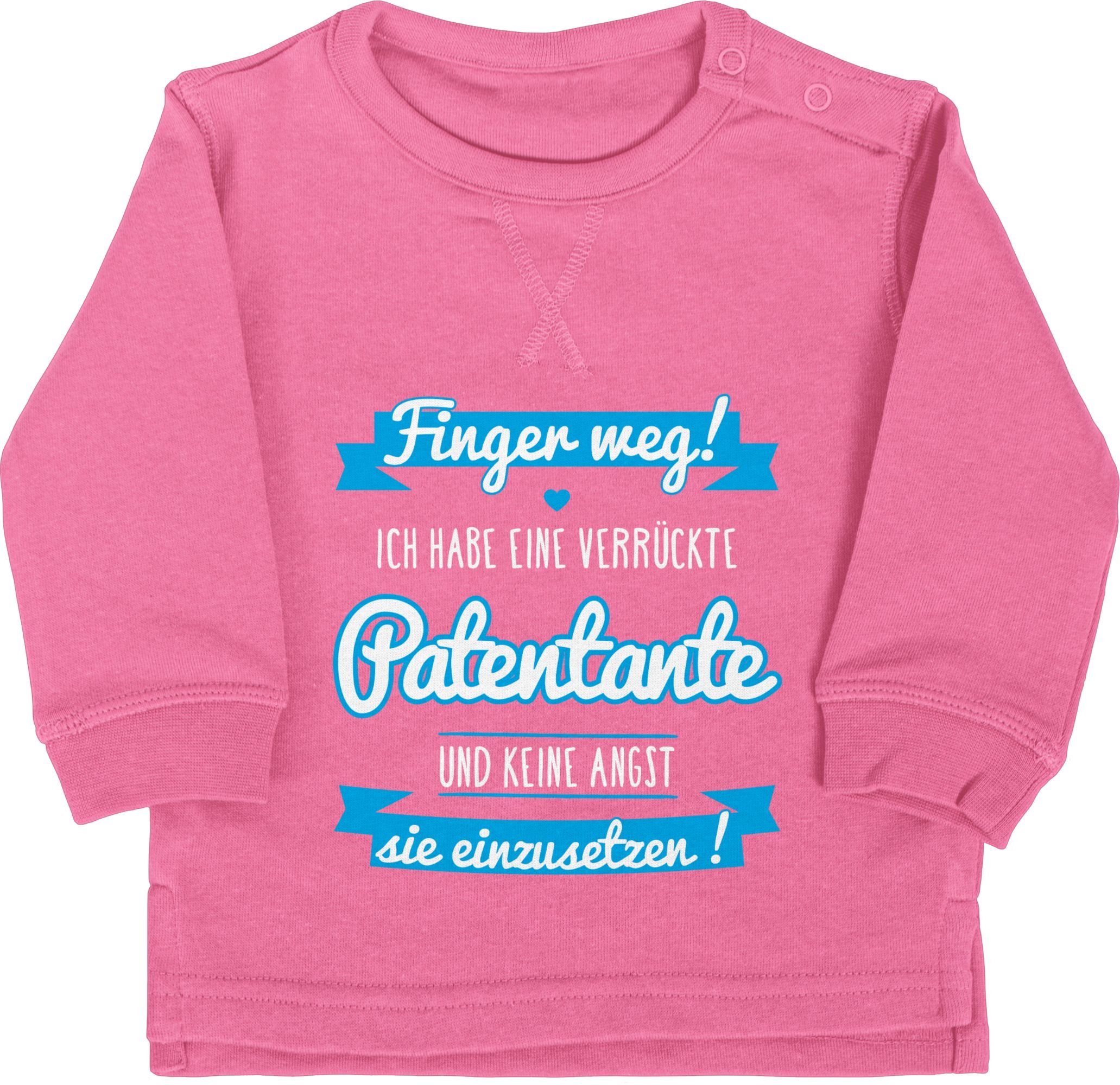 Ich Sweatshirt Patentante habe eine Shirtracer verrückte Baby Patentante Pink 2