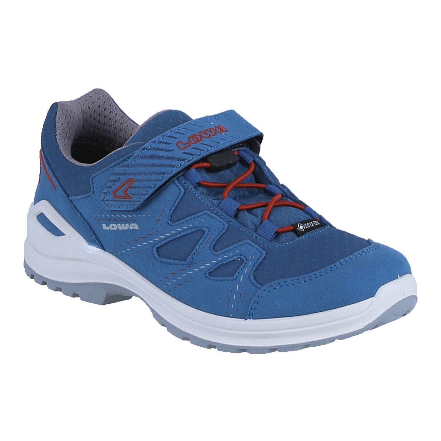 Lowa Innox Evo GTX Low (Synthetik/Textil, wasserdicht) blau/rost Wanderschuh