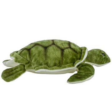 Teddys Rothenburg Kuscheltier Schildkröte grün liegend 35 cm Uni-Toys Kuscheltier (Stoffschildkröte Plüschschildkröte)