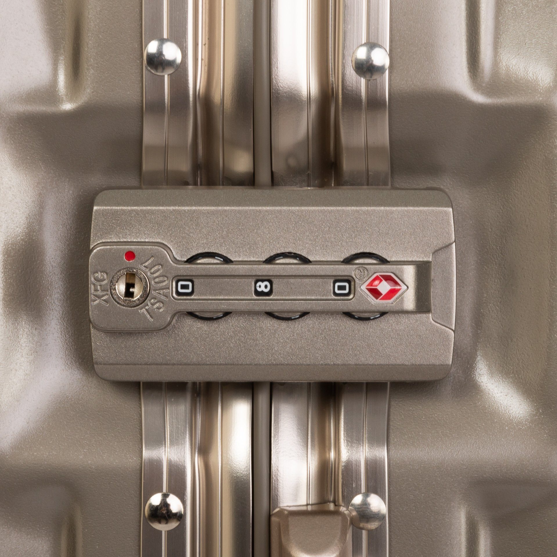 Travelhouse Trolleyset London, 4 Rollen, (2 tlg), TSA Zahlenschloss Alu-Rahmen Schnappverschluss Polycarbonat-Hartschale