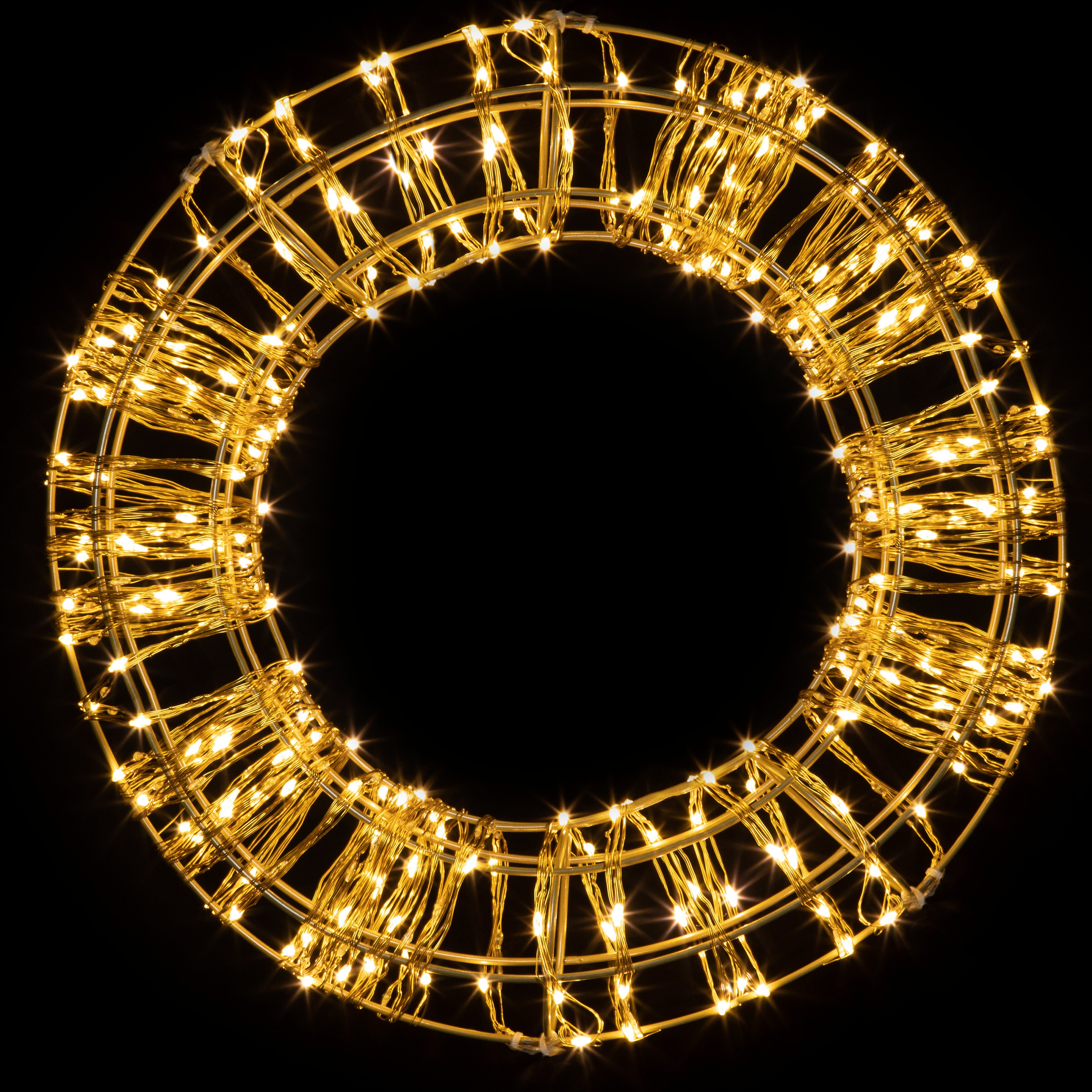 Christmas United LED-Lichterkette Christmas United LED Kranz Weihnachtskranz Türkranz verschiedene Größe