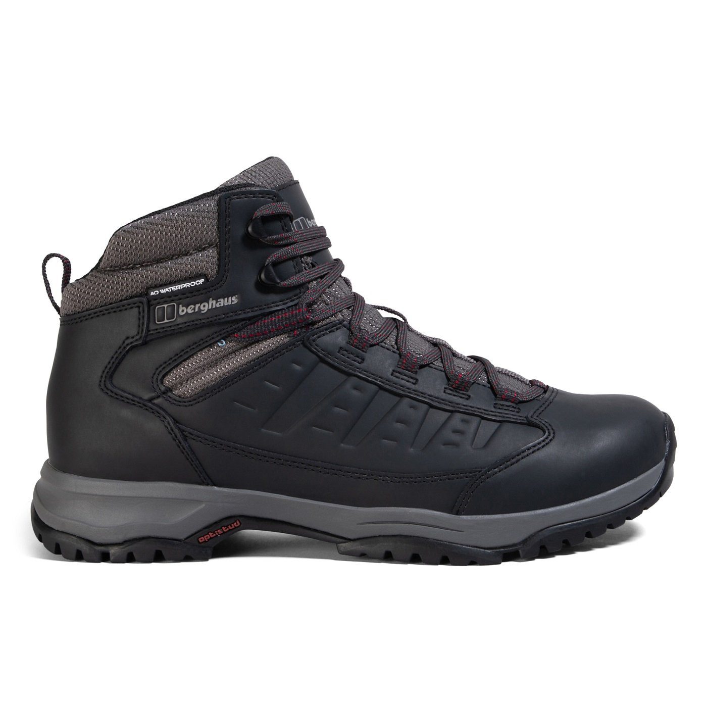 Berghaus Expeditor Ridge 2.0 (Leder, wasserdicht) schwarz/rot Herren Wanderschuh