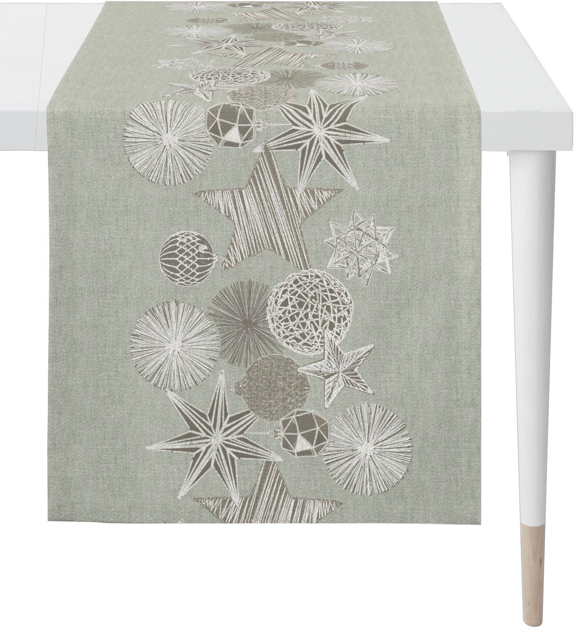 APELT Вузькі скатертини 4708 CHRISTMAS GLAM, Weihnachtsdeko, Weihnachten (1-tlg), Lurex-Jacquardgewebe