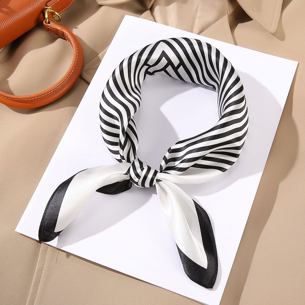 Vivi Idee Seidentuch 100% Maulbeerseide Halstuch Damen, Quadratisches 53x53 cm, bedrucktes Seidenschal