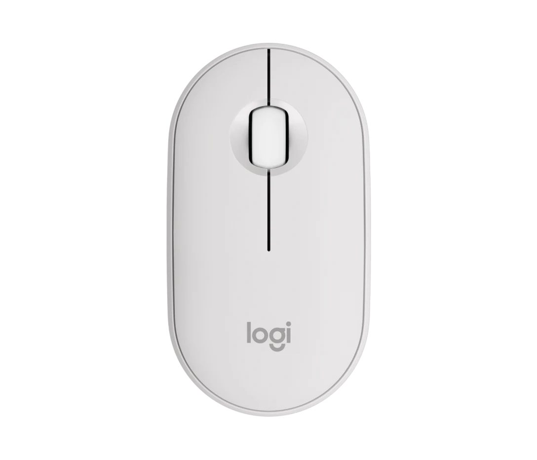 Logitech Pebble Mouse 2 M350s - TONAL WHITE Maus (Bluetooth)