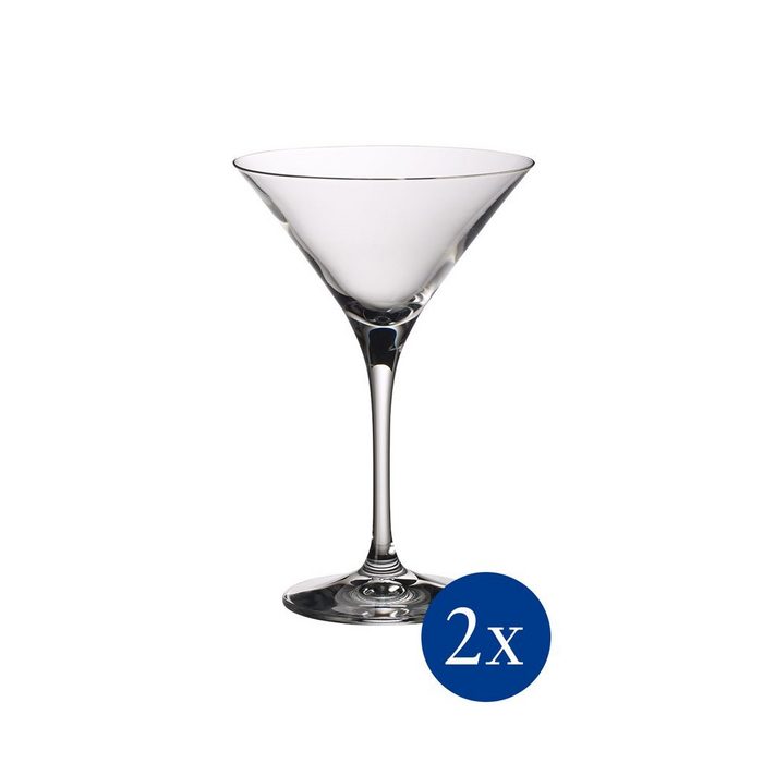 Villeroy & Boch Martiniglas Purismo Bar Cocktail-/Martiniglas 2er-Set Glas