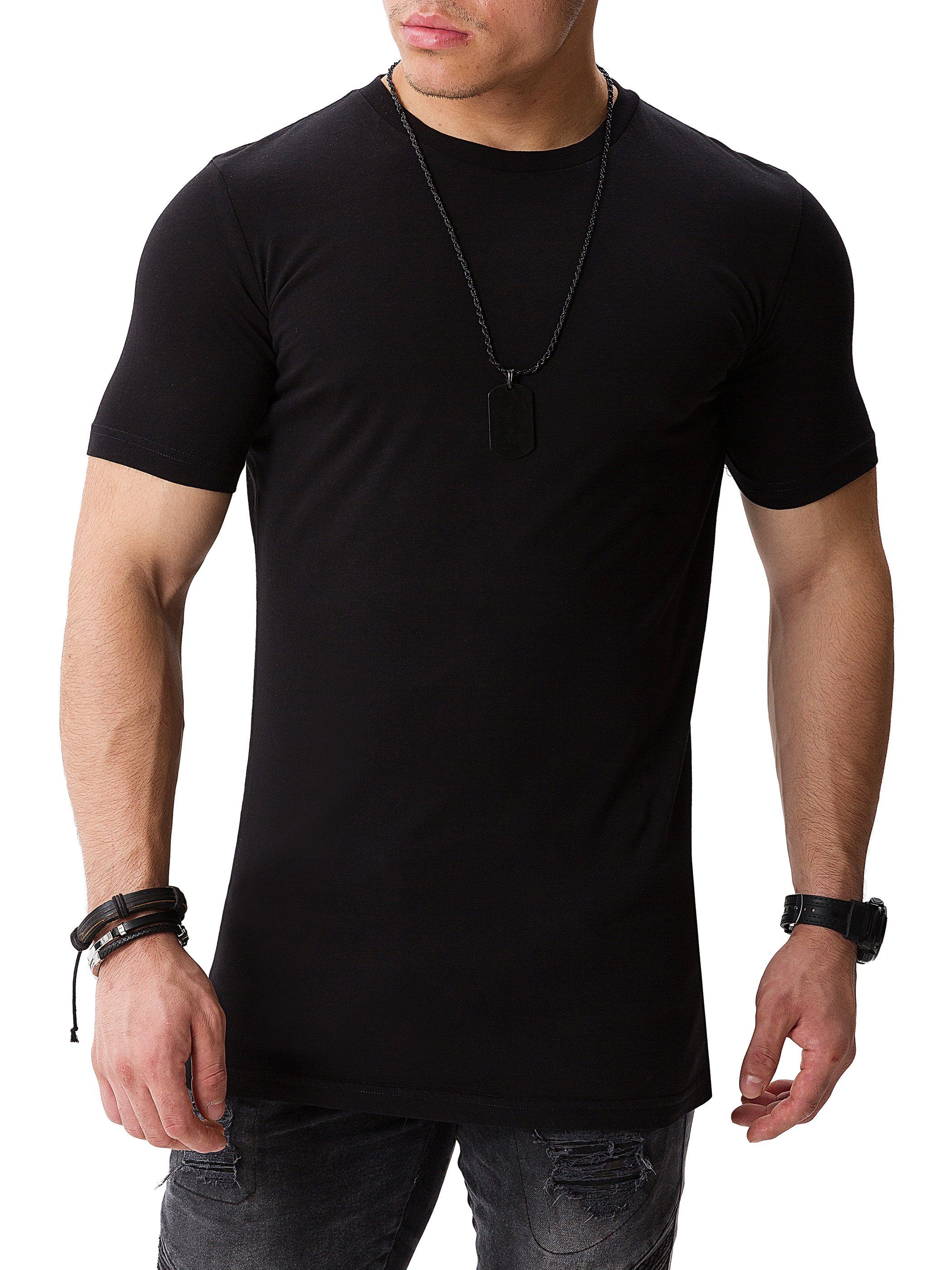 WOTEGA T-Shirt Alton Basic Tee Crew Neck (Set) modernes Rundhalsshirt Schwarz (black 194008)