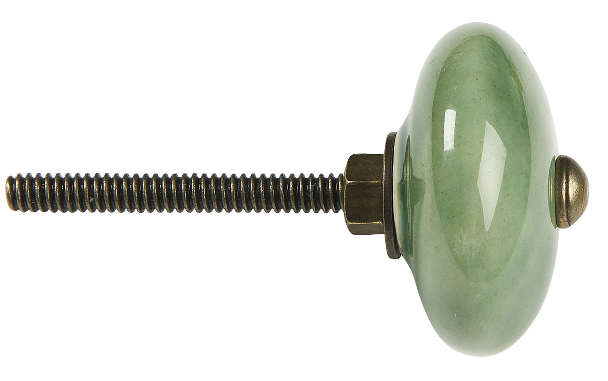 Ib Laursen Griff Ib Laursen - Möbelgriff Schubladengriff Griff Möbelknauf Keramik Grün