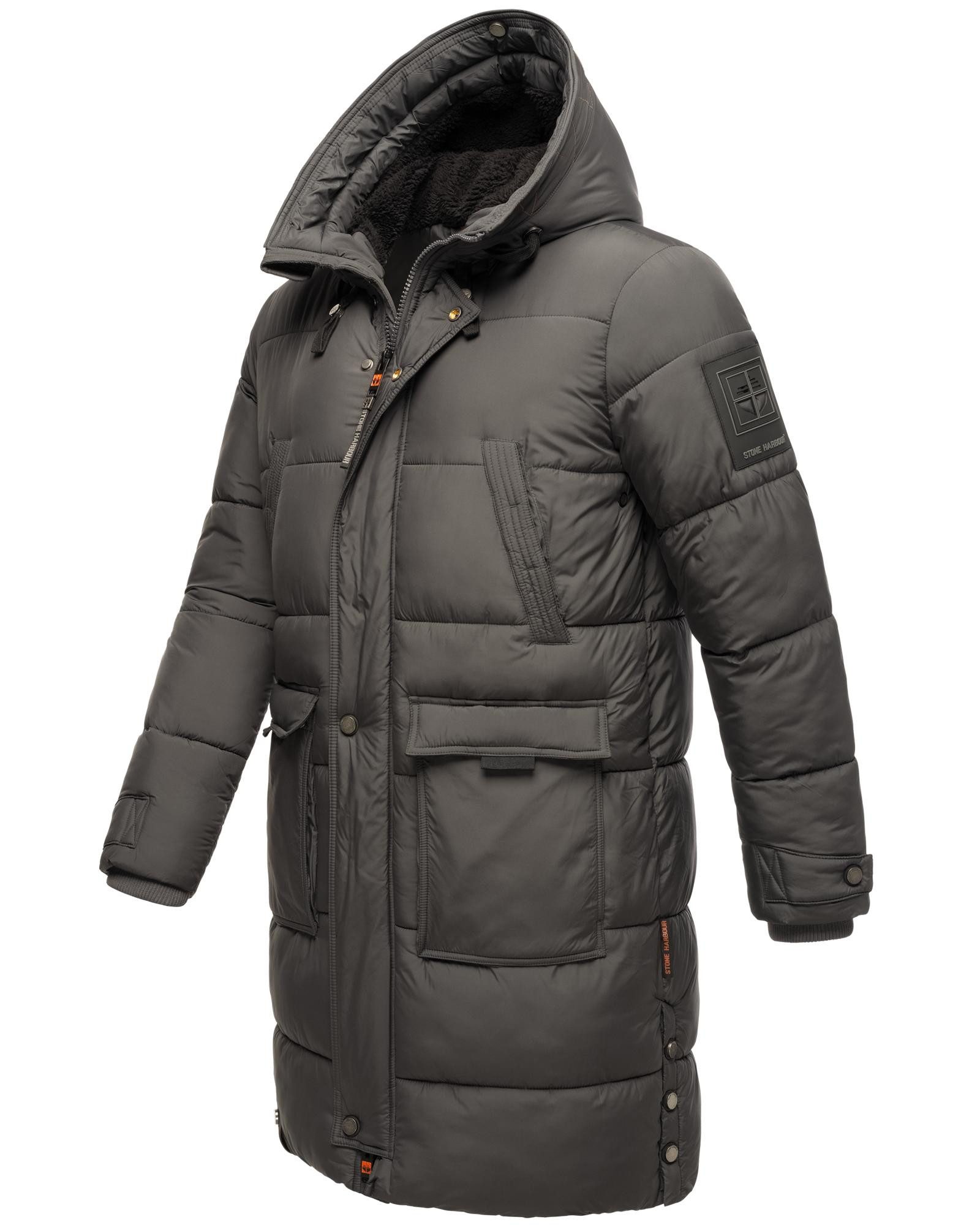 Stone Harbour Wintermantel Beviis Warmer Winter Steppmantel mit coolen Details