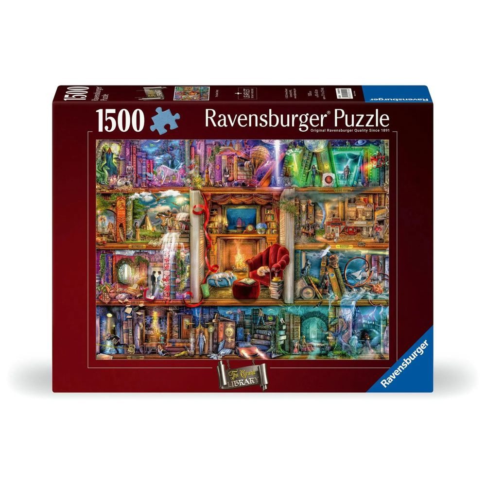 Ravensburger Puzzle Erwachsenenpuzzle 1500 Teile - Die große Bibliothek, 1500 Puzzleteile