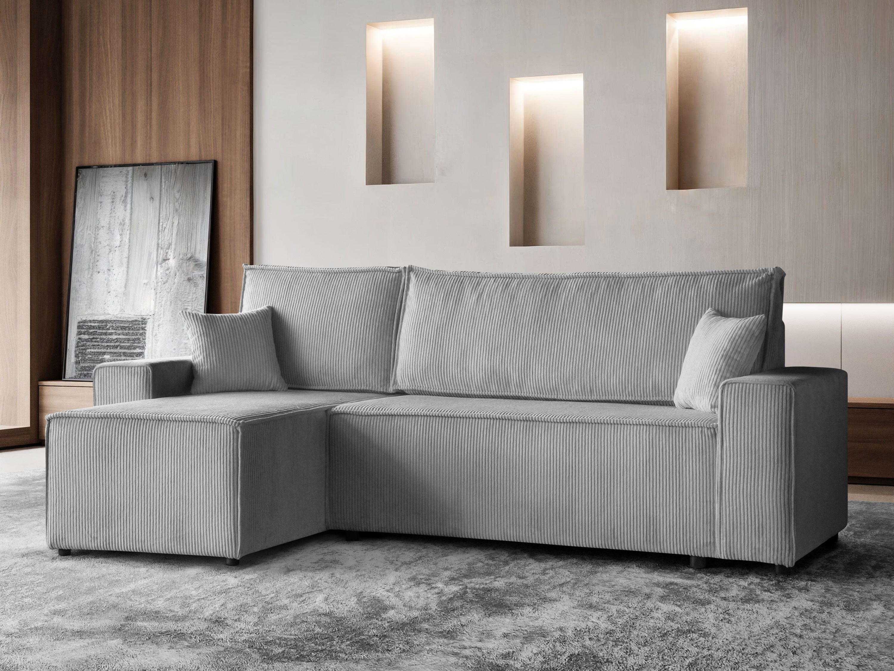 Beautysofa Ecksofa im Cordstoff HEKTOR, mit günstig online kaufen