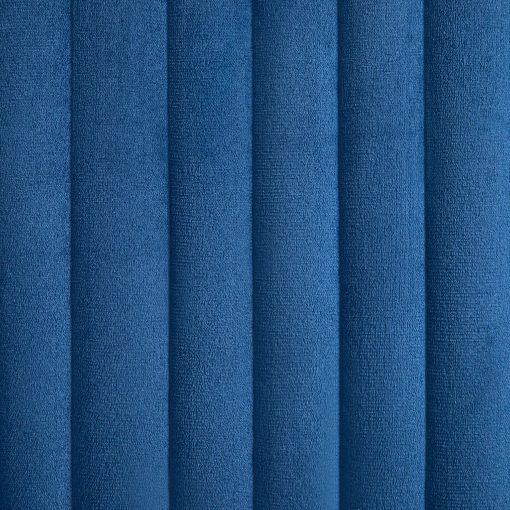 2 | vidaXL Stk. (2 Blau Esszimmerstühle Blau St) Blau Esszimmerstuhl Samt