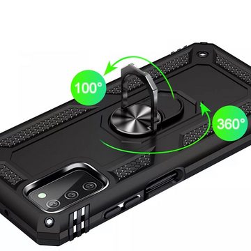 Numerva Handyhülle Schutz Hülle für Samsung Galaxy Z Flip 4, Outdoor Case Panzer Hülle Bumper Cover