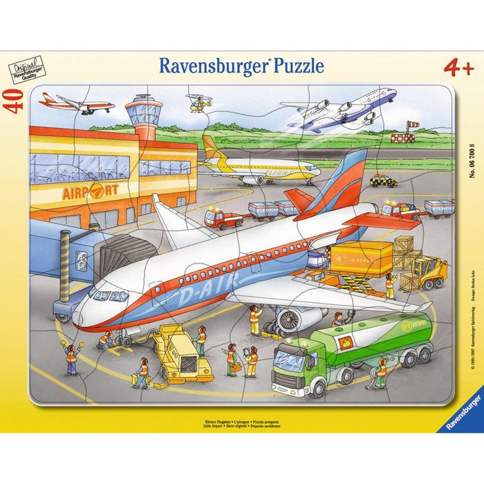 Ravensburger Rahmenpuzzle Kleiner Flugplatz - Rahmenpuzzle 40 Puzzleteile