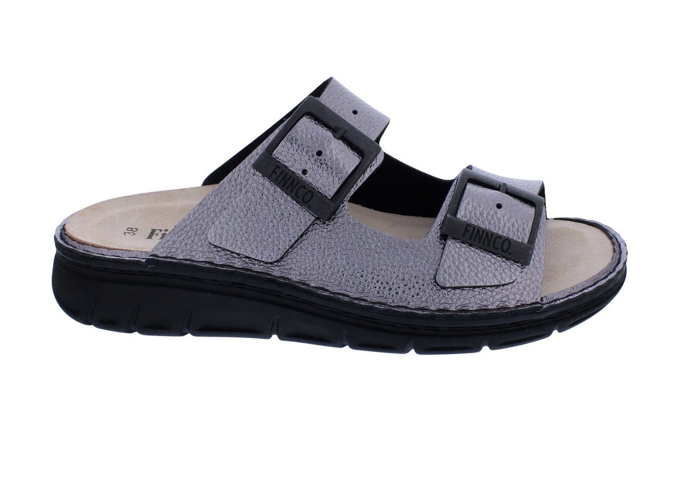 Finn Comfort Finn Comfort Pantolette Cayman - Soft 81546-819477, Metallic - Glattle Pantolette
