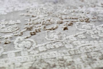 Wollteppich Wollteppich Designer Teppich mit Naturfasern creme beige, Carpetia, rechteckig, Höhe: 7 mm, Maschinengewebt