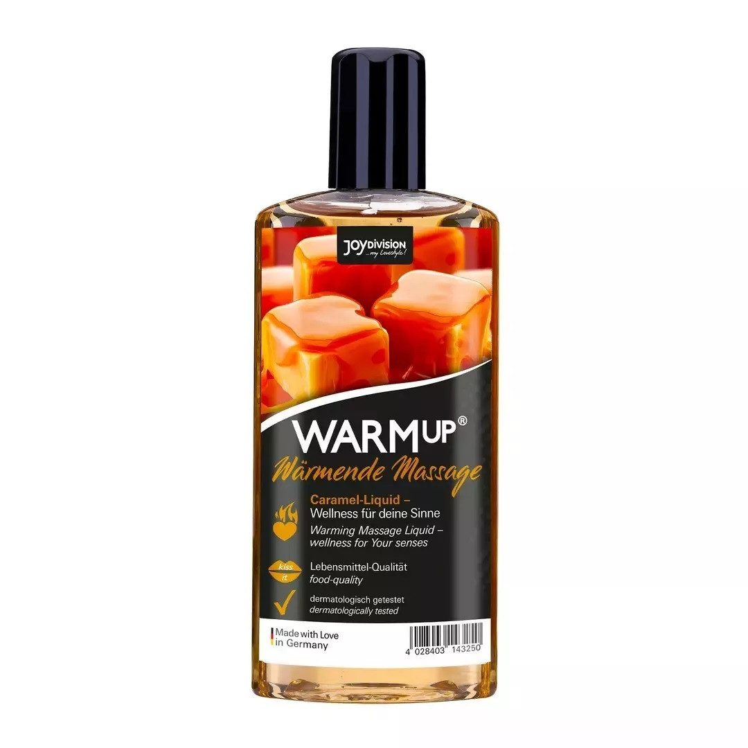 JOYDIVISION Gleitgel Gleitmittel Massage Oral Karamell Gel Wasserbasis Vegan Wärmend, Packung, 1-tlg., wärmendes Massagegel mit Karamellduft und Geschmack