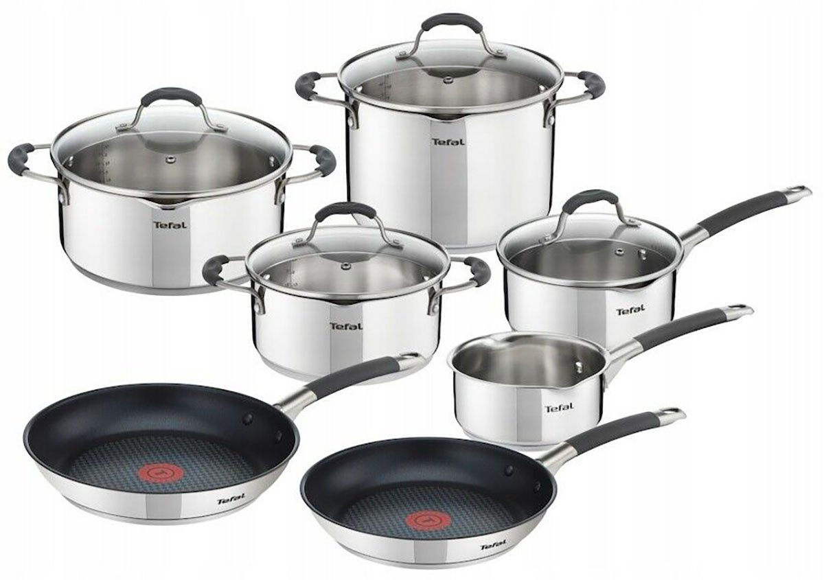 Topf-Set TEFAL ILLICO TOPFSET 11-TEILIG PFANNEN 24, 28 CM TÖPFE TOPF KOCHTOPF PFANNE SATZ