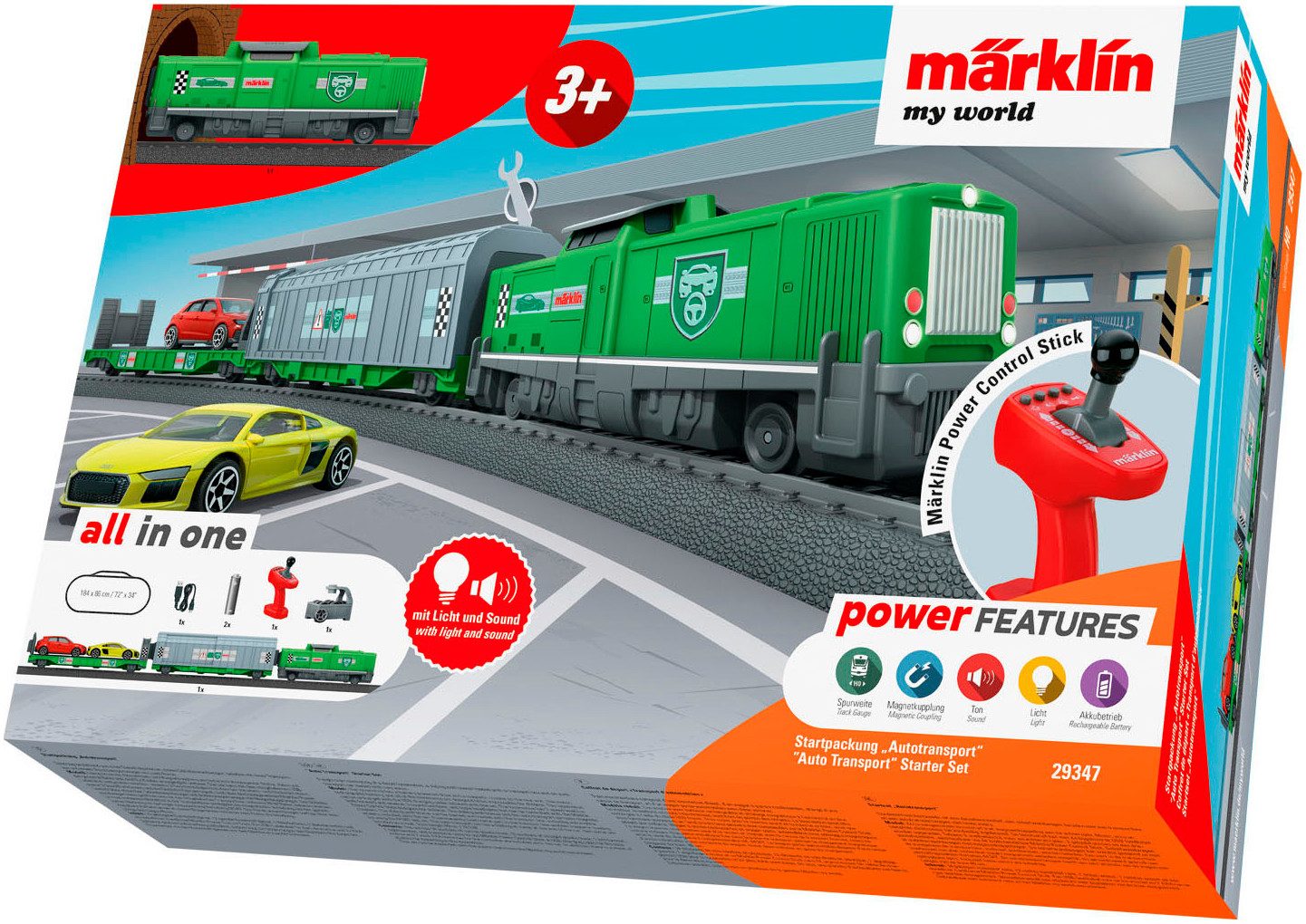 Spielzeugeisenbahn-Set Märklin my world - Startpackung Autotransport - 29347