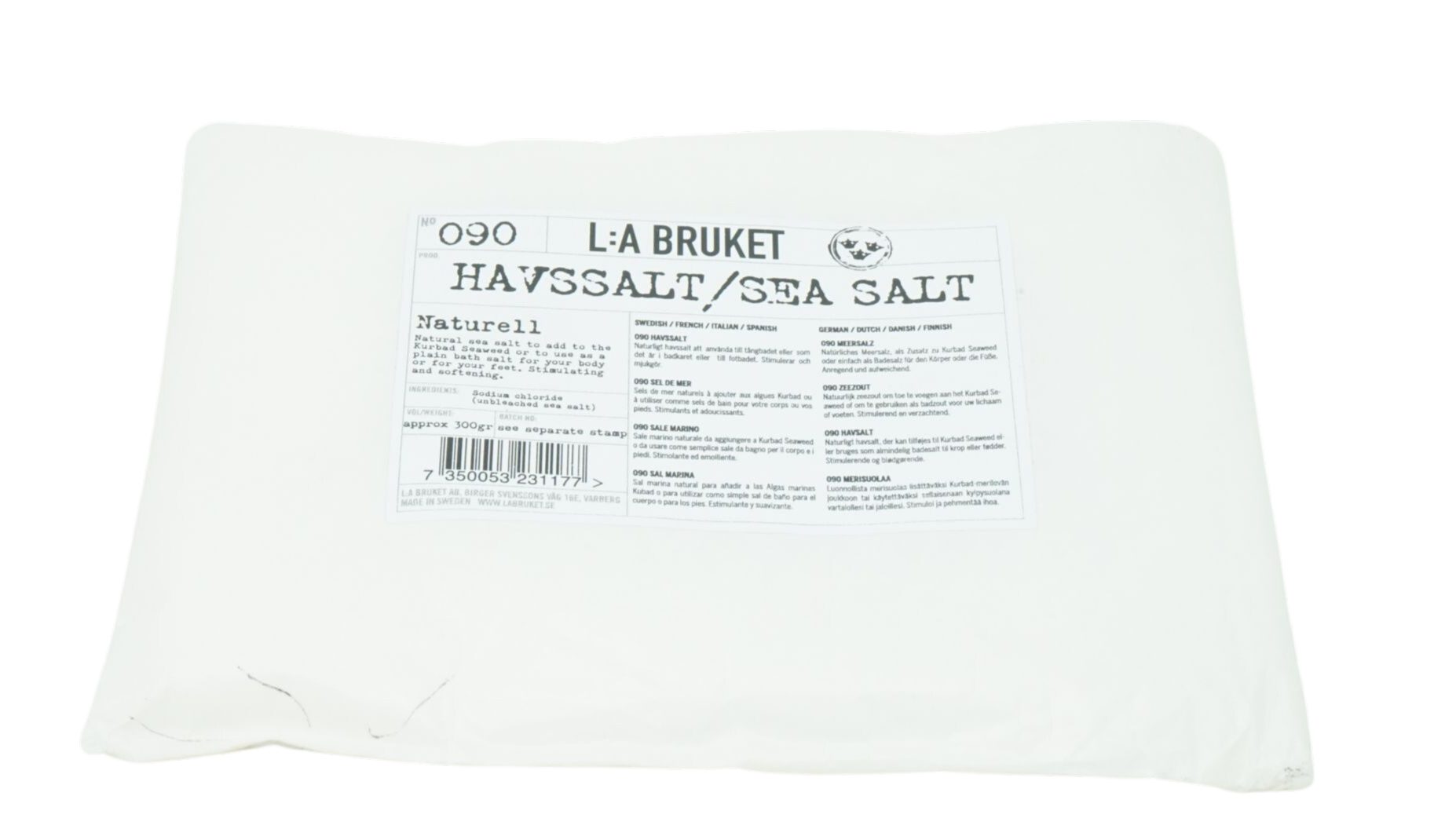 LAMBORGHINI Badesalz La Bruket No 090 Sea Salt Natuell Badesalz 300g