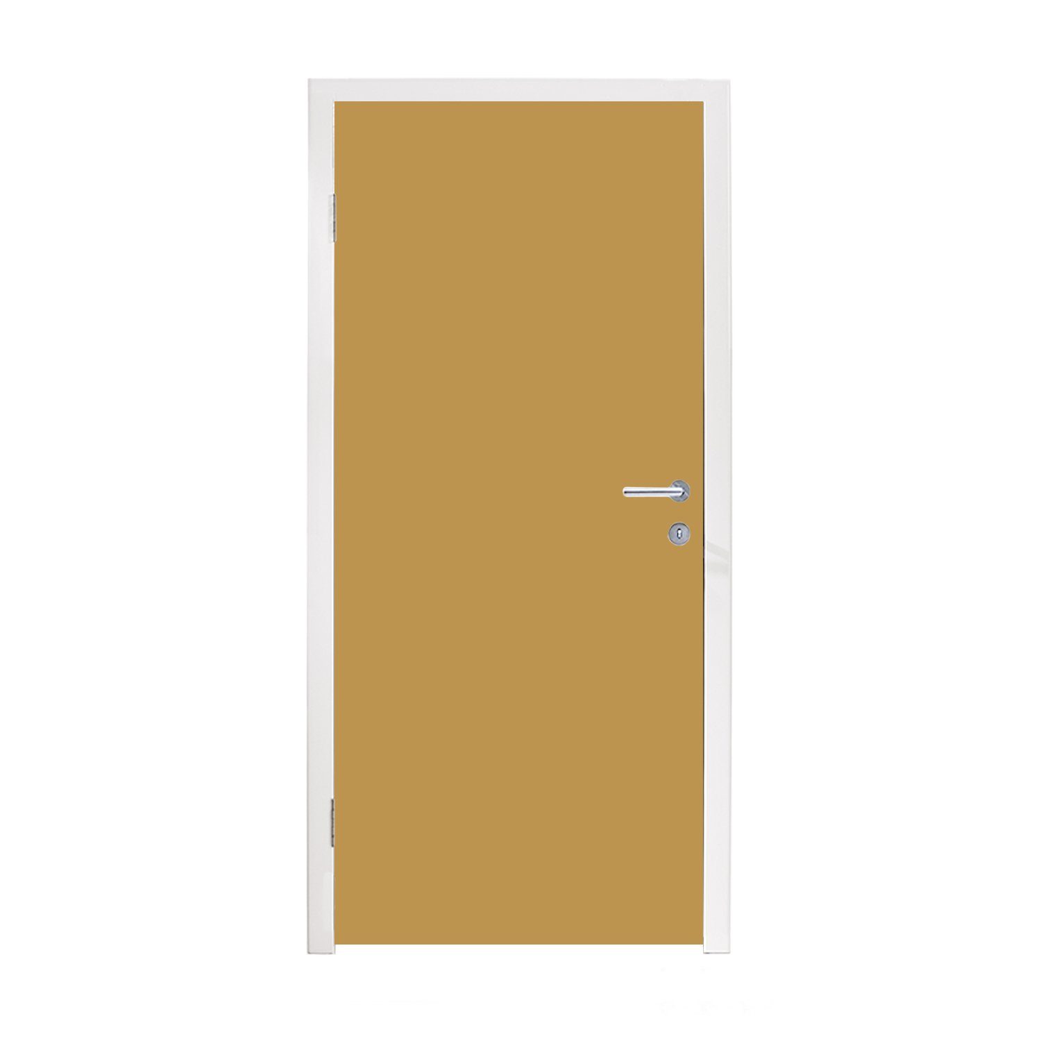 MuchoWow Türtapete Ockergelb - Farbe - Herbst - Gelb - Fest - Farben, Matt, bedruckt, (1 St), Fototapete für Tür, Türaufkleber, 75x205 cm